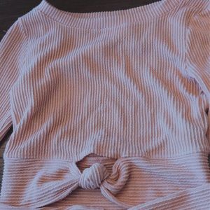 light pink/peach shirt